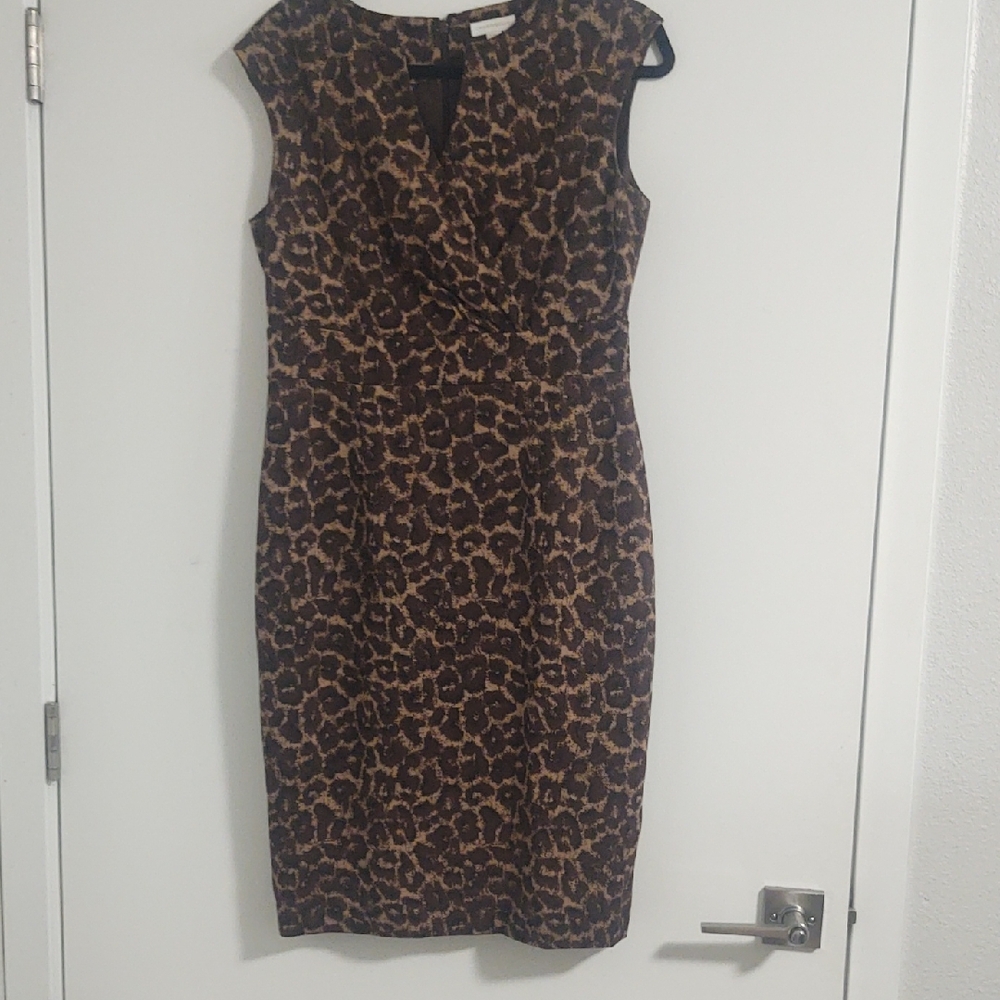 Charter Club Women's Brown Leopard Print Dress